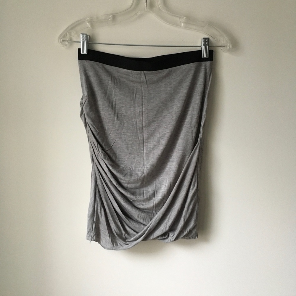 Helmet Lang Grey Mini Skirt